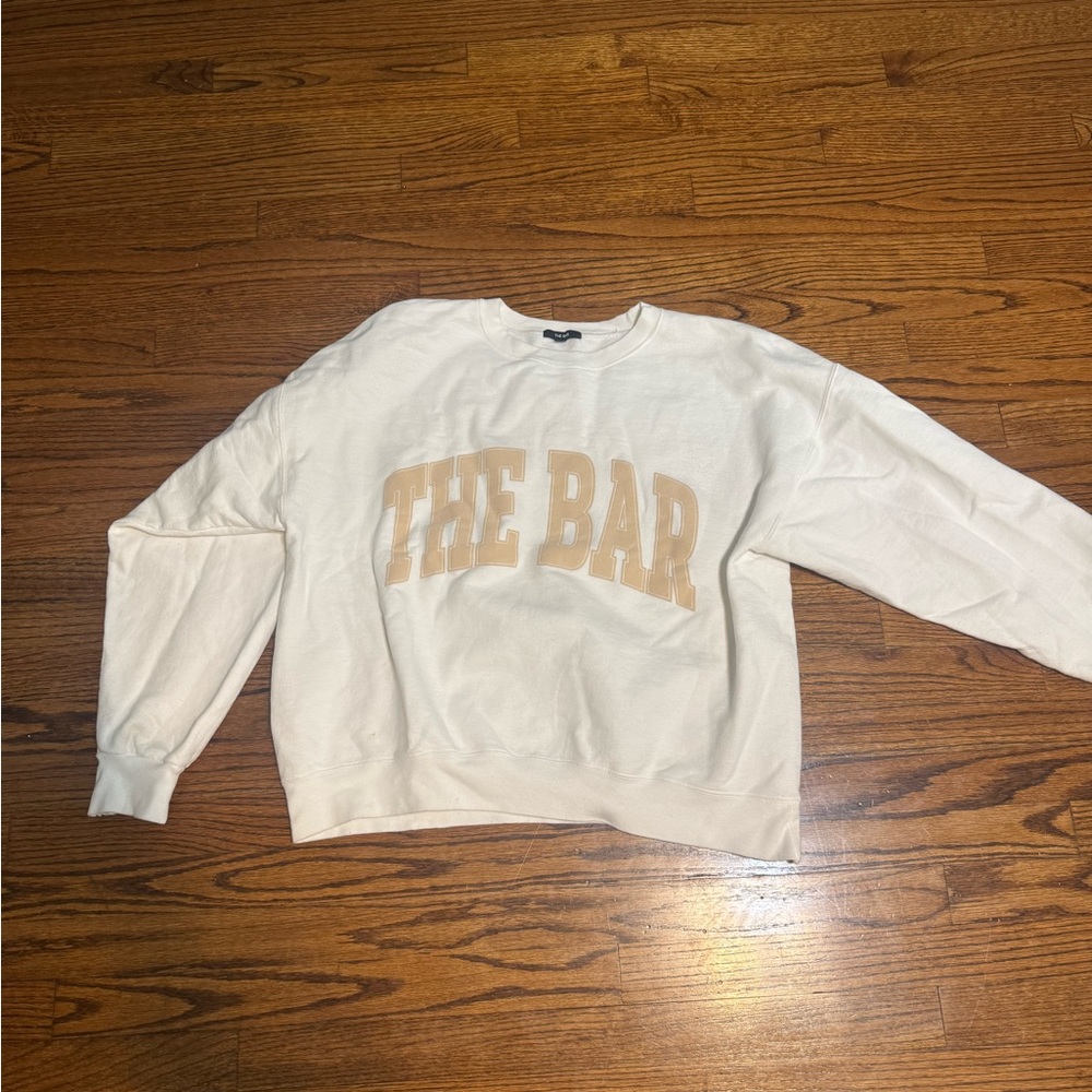White 'The Bar' Sweatshirt
